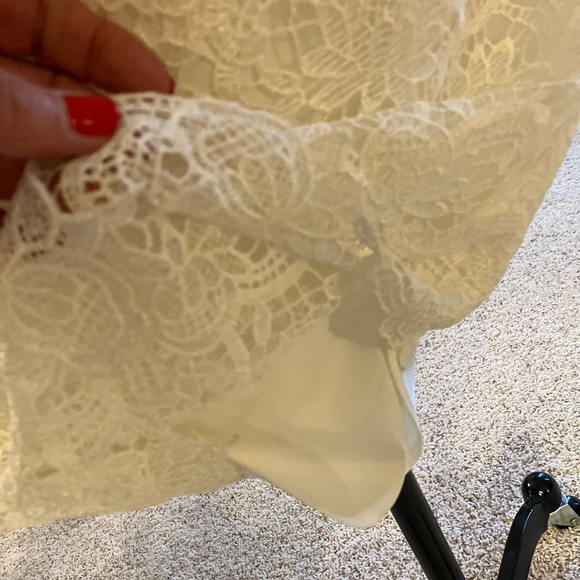 ❤️ NWT Elegant Lace Ivory Cream Dress 6 - Picture 5 of 7